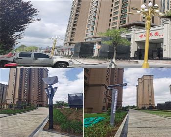 甘肅平涼新世紀集團世紀花園庭院燈路、景觀路燈項目
